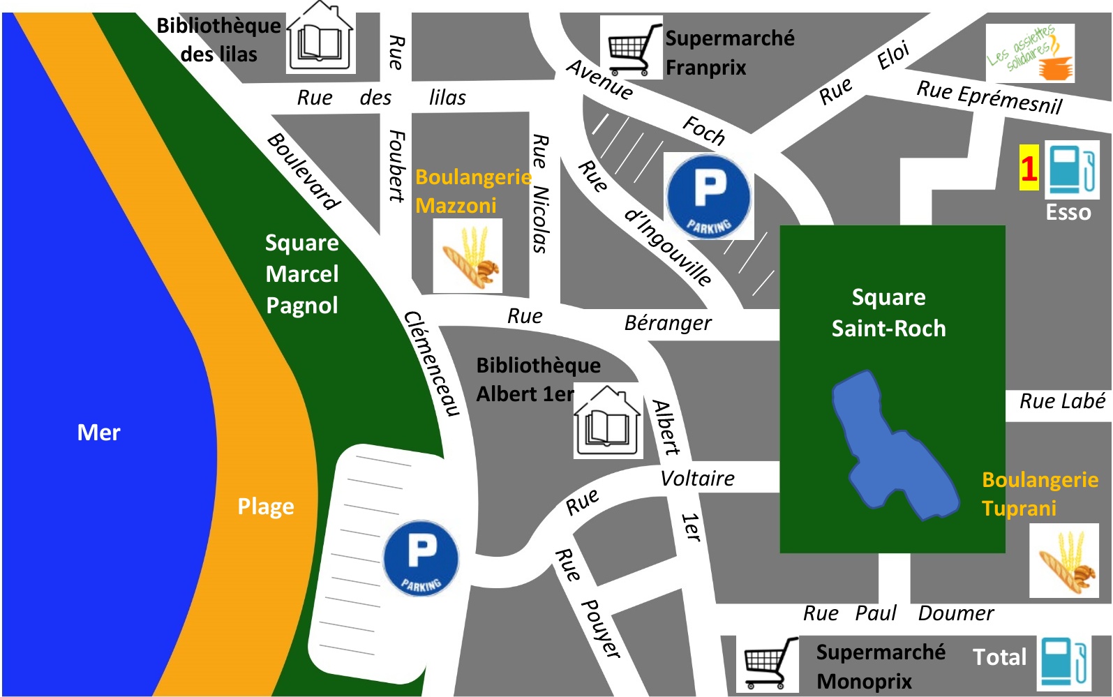 Plan de la ville du Havre