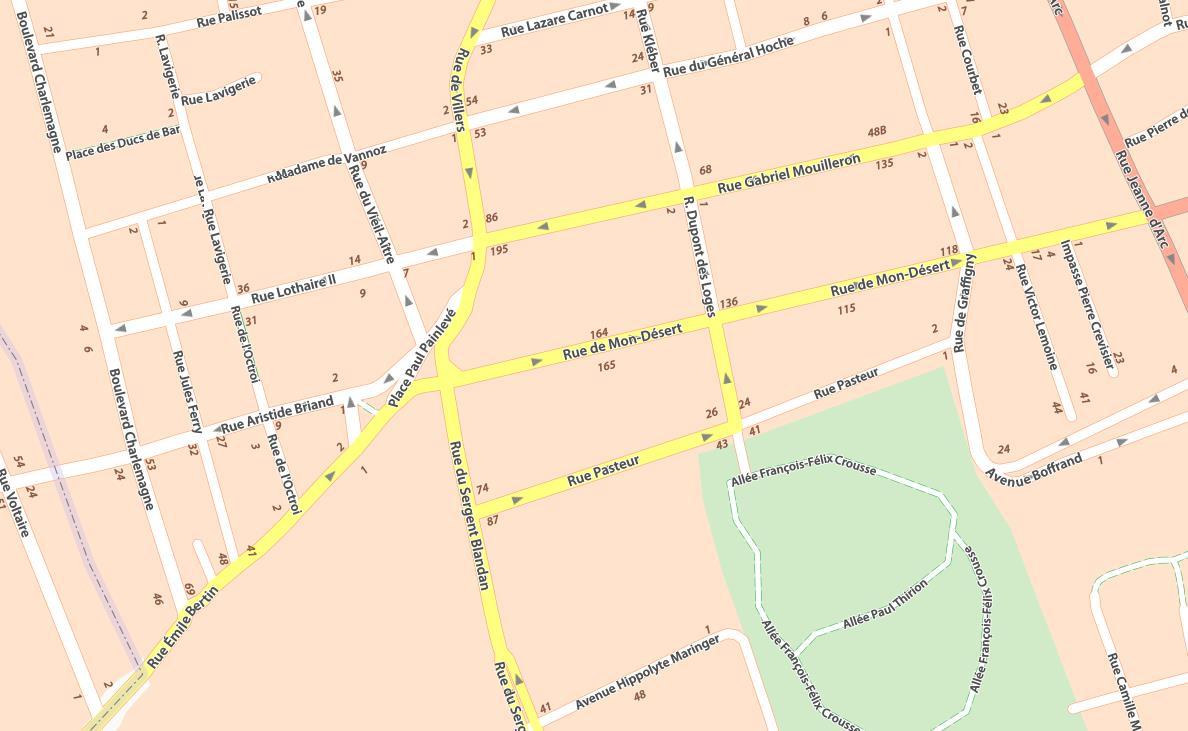 Plan des activites a Nancy