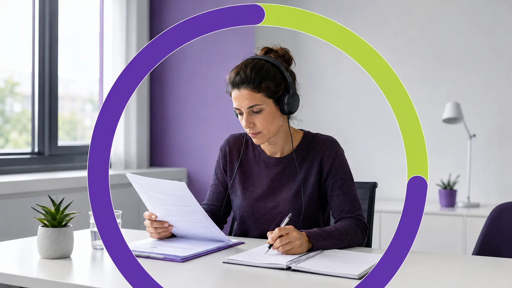 Préparation de 60 minutes avec documents, écoute et notes.