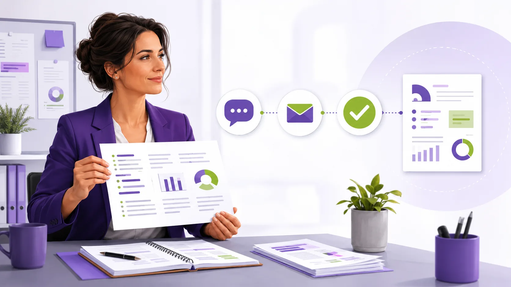 Candidate qui prépare un mémo pour transmettre les informations utiles.